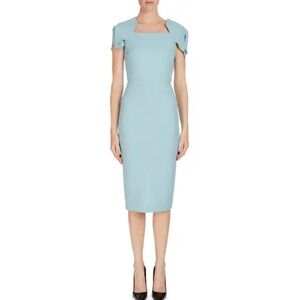 Roland Mouret Light Blue Midi Dress